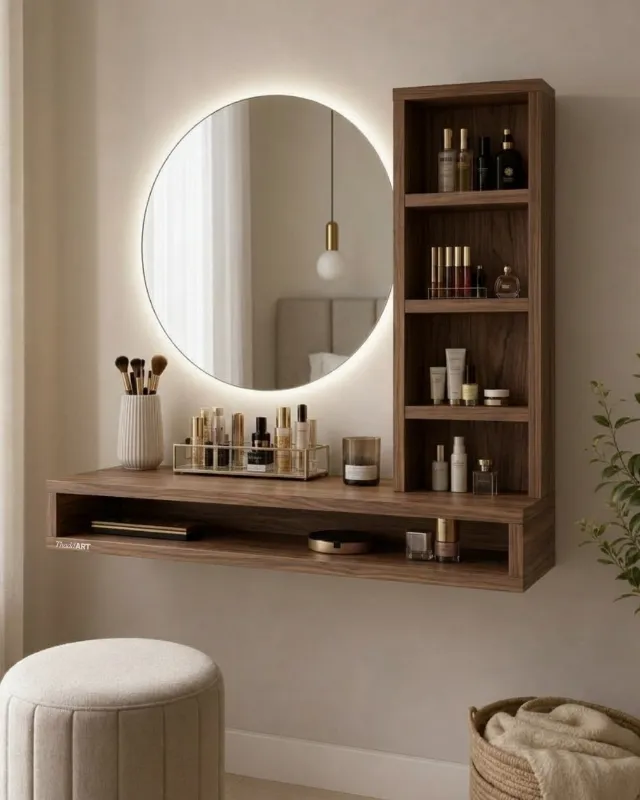 Coiffeuse murale